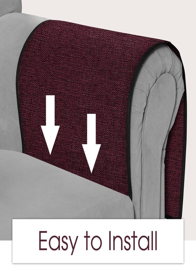 Joywell Remote Holder for Recliner Couch Armchair Caddy Sofa Armrest Organizer Non Slip Sofa Arm Chair Caddie with 6 Pocket Storage for Magazine, Tablet, Phone, iPad, Dark Purple - Image 5